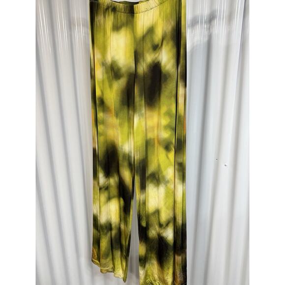 Bryn Walker Wide Leg Flood Pants Size Small Cross-Dye Iridescent Linen Pockets - Picture 1 of 6